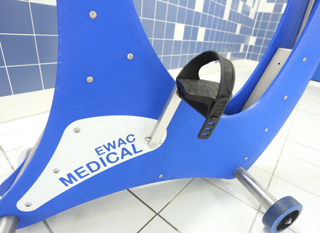 Underwater bicycle paddle detail