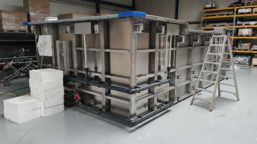 Fully integrated Modular pool 3,6 x 6,5 m with accessories