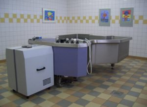 Vlinderbad uitegerust met aquacontrol waterbehandelingssysteem